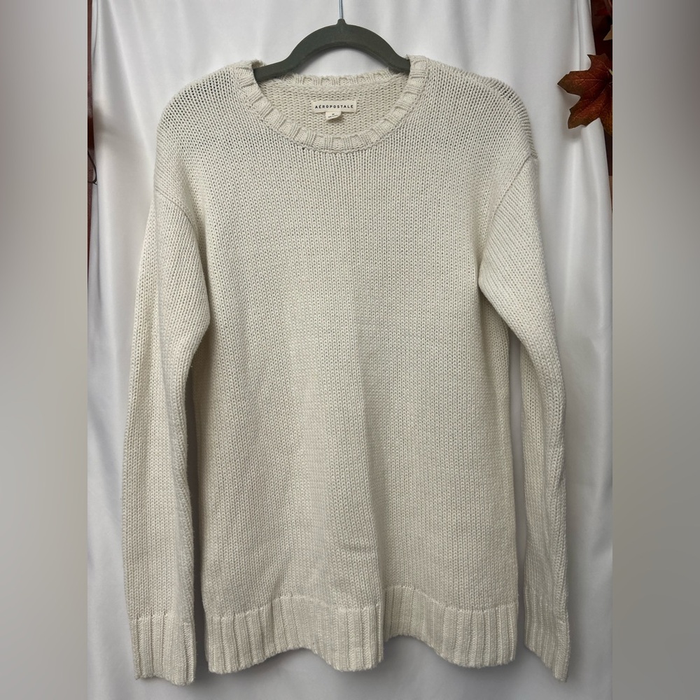 Aeropostale Off-White Knit Pullover